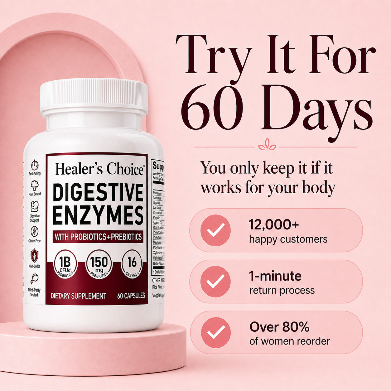 Healer's Choice Digestive Enzymes